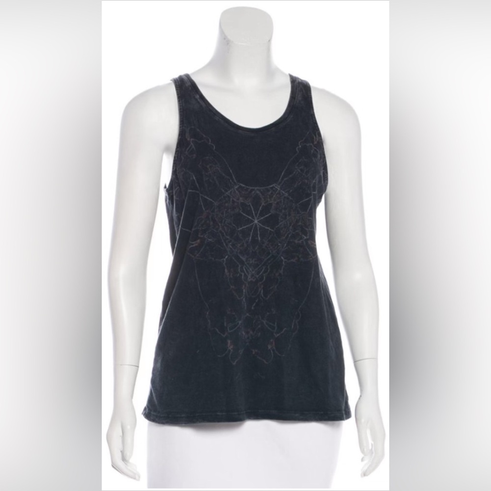 Theyskens Theory Graphic Sleeveless Top